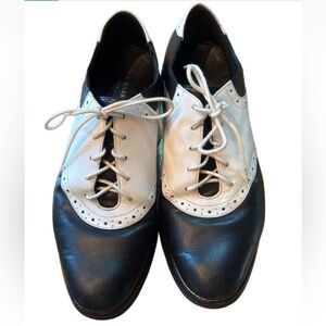 Cole Haan Original Grands black and white leather Oxford shoes Size 9.5